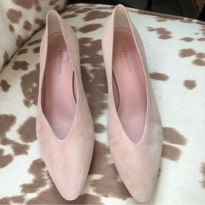 Everlane Pink Suede Modern Heel Pymps
